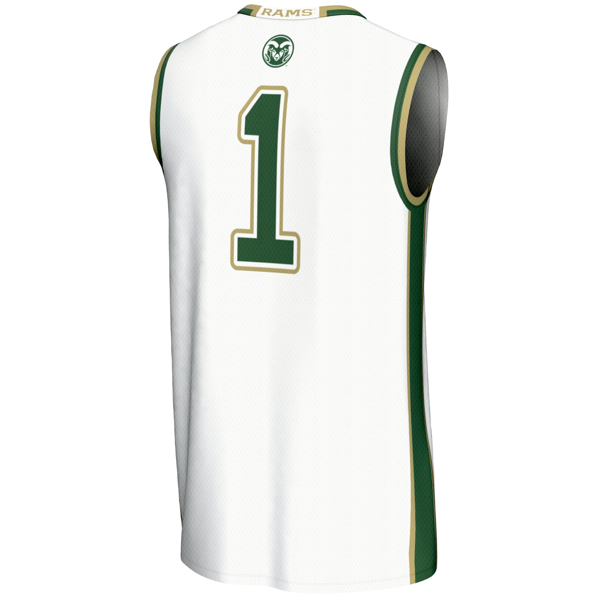 #1 Colorado State Rams GameDay Greats Youth Lightweight Basketball Jersey - White