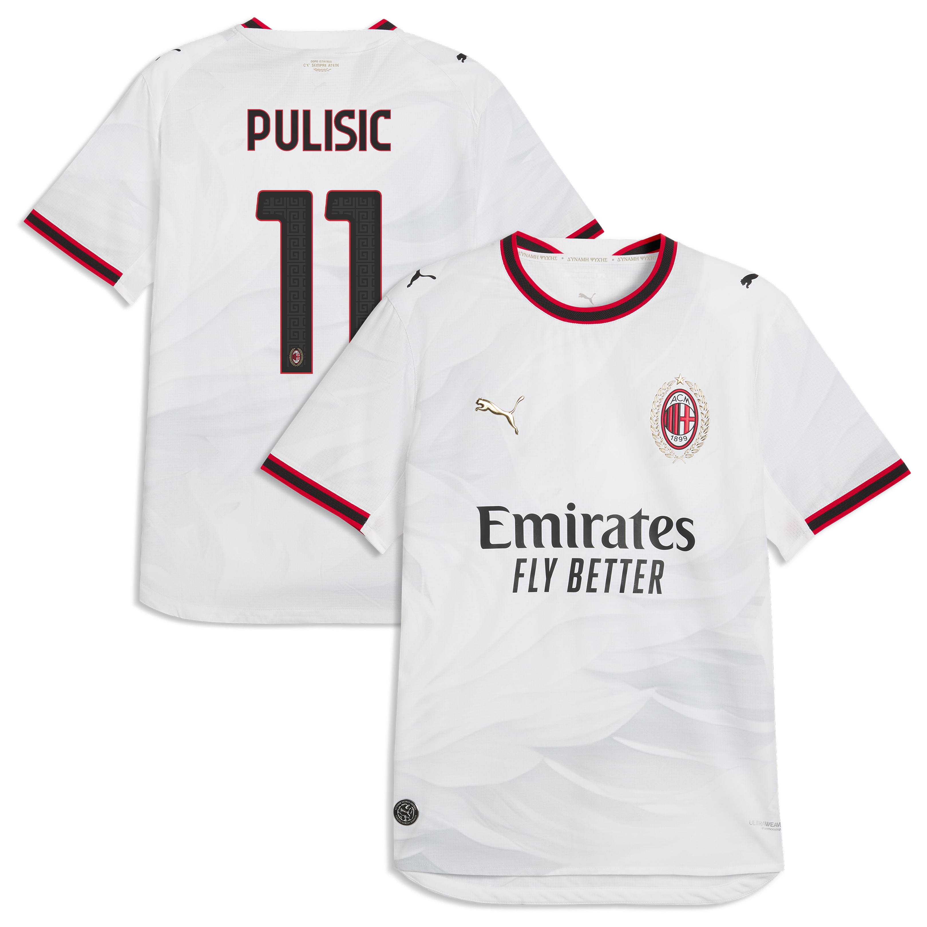 [JED] Women's Christian Pulisic AC Milan 2026/27 Away On-Field Authentic Jersey - White