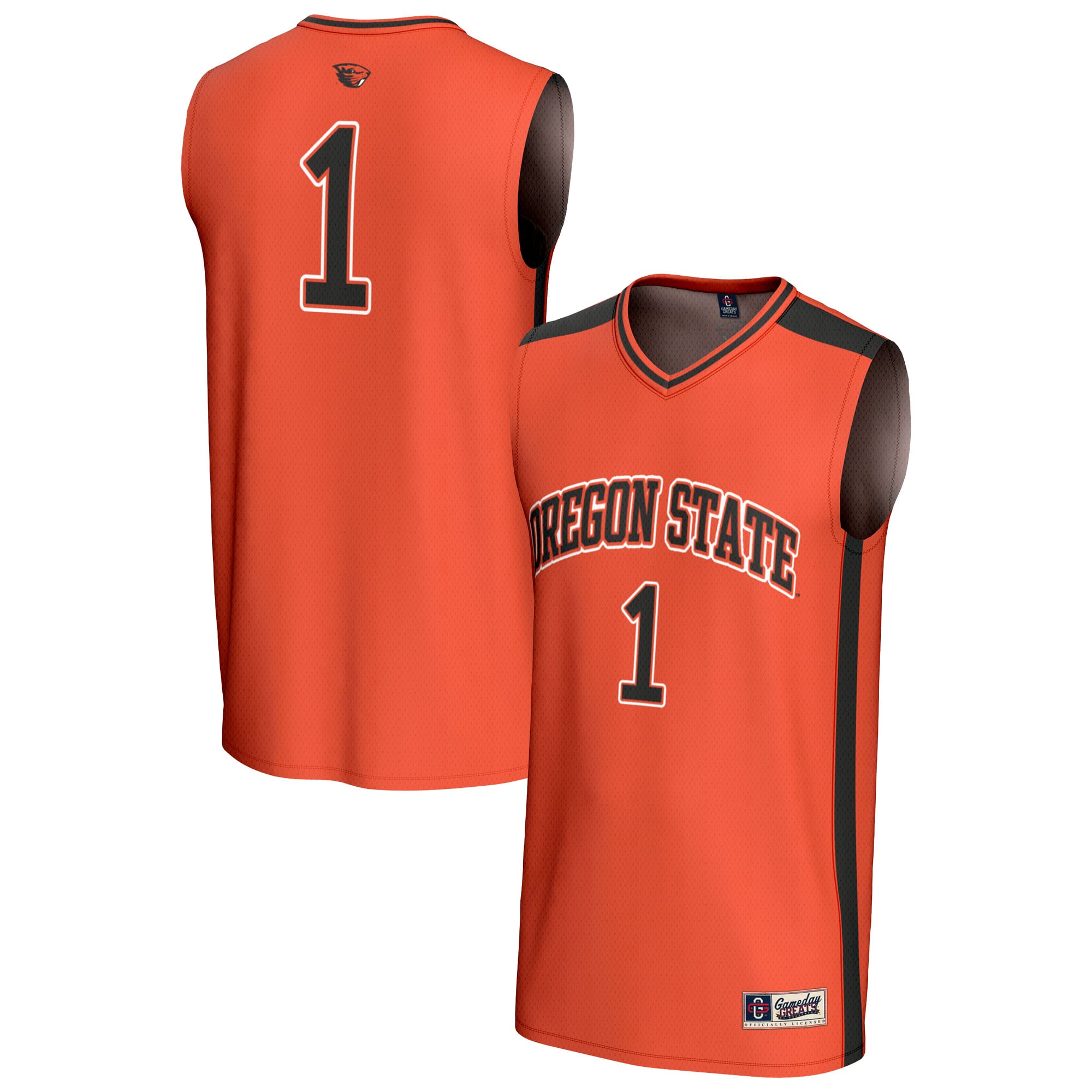 #1 Oregon State Beavers GameDay Greats Unisex Lightweight Collegiate Basketball Fashion Jersey - Orange