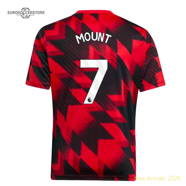 2025-2026 Man Utd Pre-Match Shirt (Red) - Kids (Mount 7)