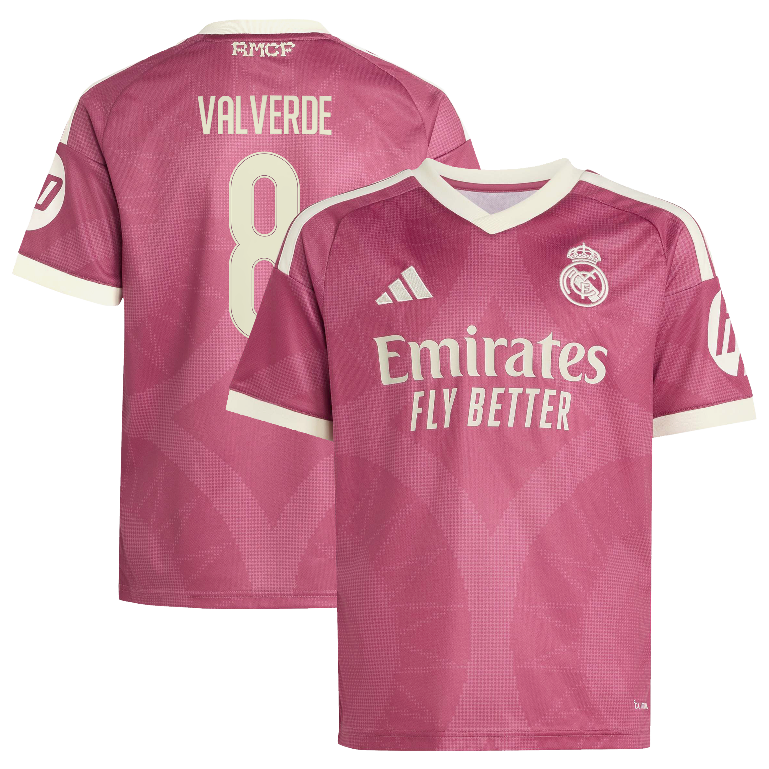 [SJH] Federico Valverde Real Madrid Youth 2026/27 Third Replica Jersey - Pink