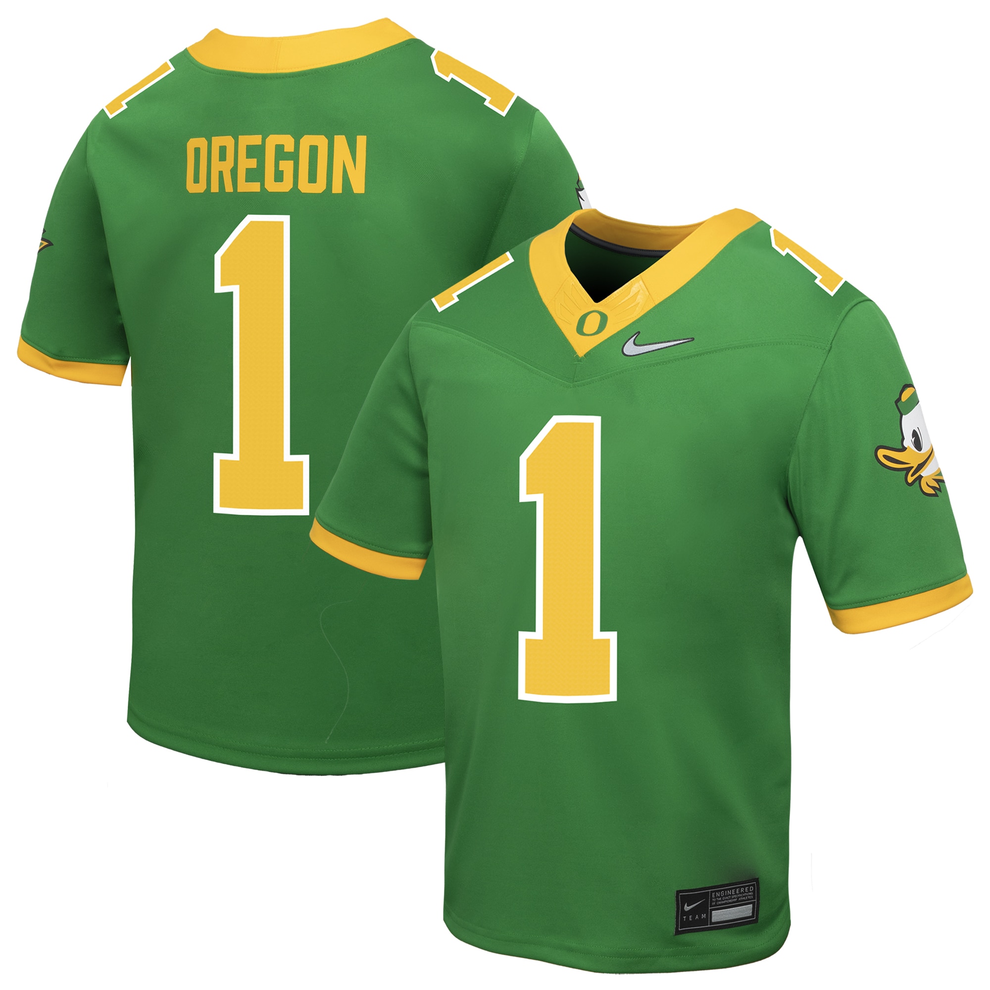 [NJP] Women's Oregon Ducks Preschool Vapor Fusion Alternate Jersey - Green