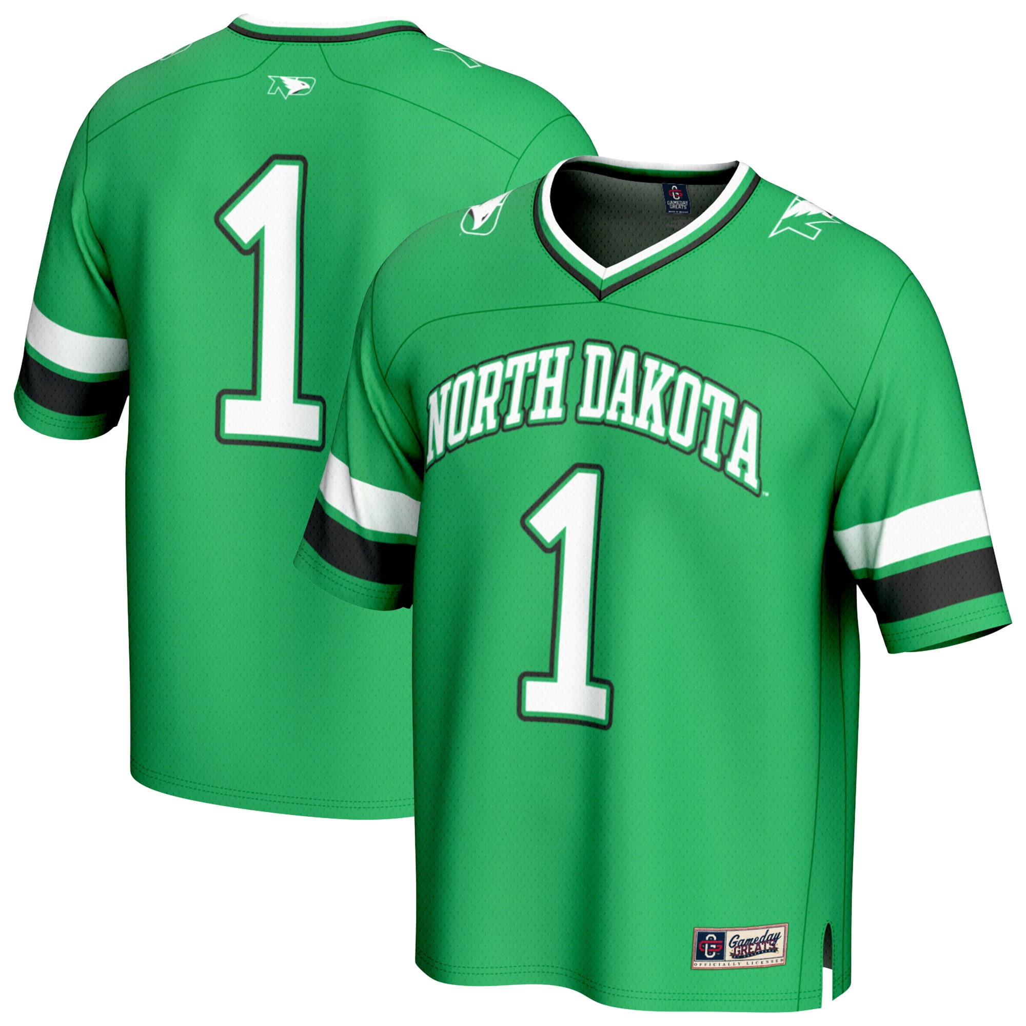 [Youth] North Dakota #1 Football Jersey - Kelly Green | Stadium Series 26/27 Season
