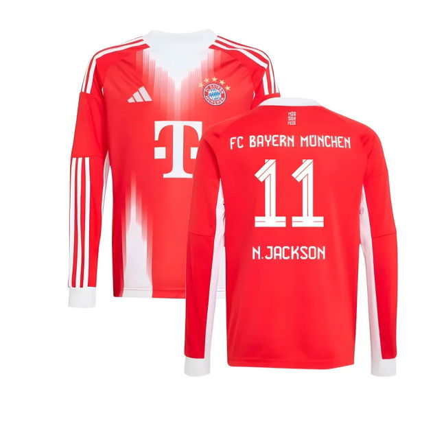 2025-2026 Bayern Home Modern Shirt - Kids (N.Jackson 11)