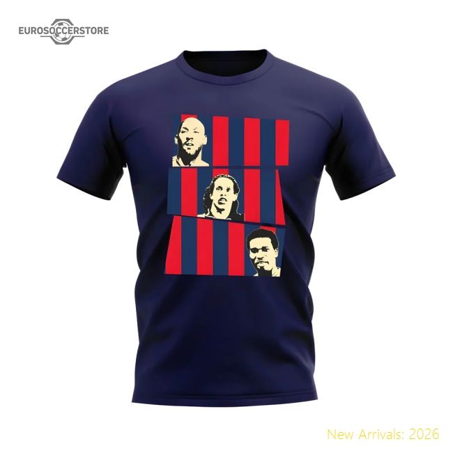 Teams,Psg Psg Club Anelka Ronaldinho Okocha T-Shirt (Navy)