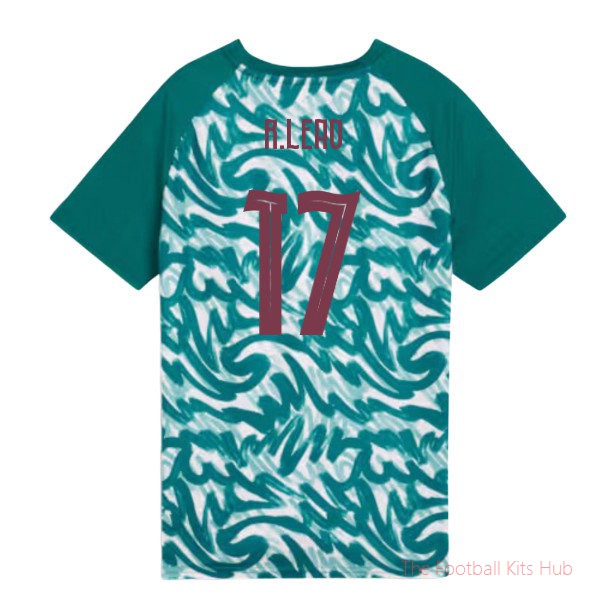 2026-2027 Portugal Warm Up Jersey (Green) - Kids (R.Leao 17)
