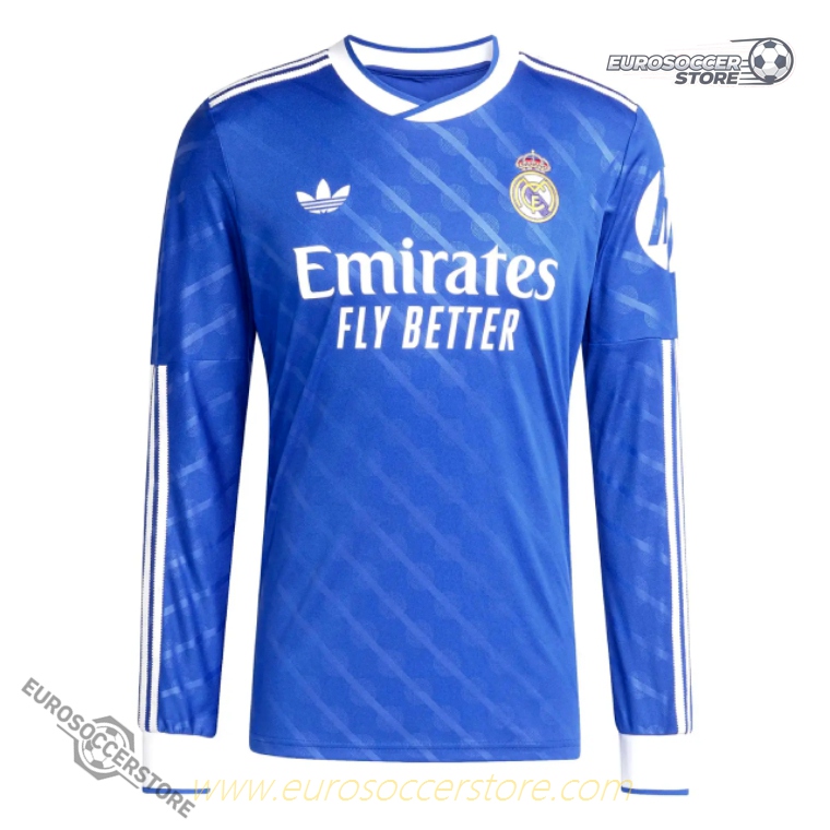 Real Madrid's 25-26 Season Third TRENT 12 Long-Sleeve Football Jersey