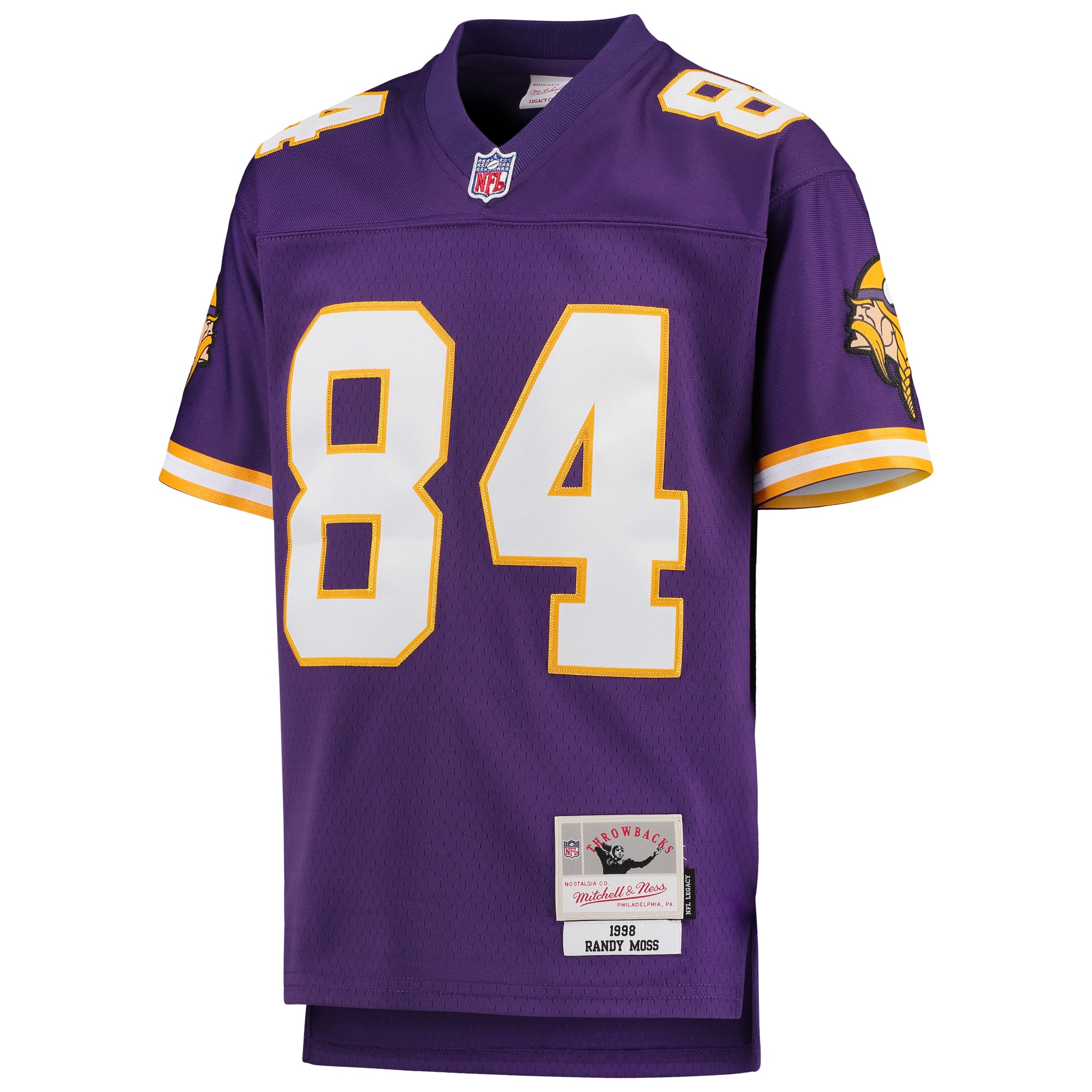 [LK] Randy Moss Minnesota Vikings Youth 1998 Legacy Retired Player Jersey - Purple
