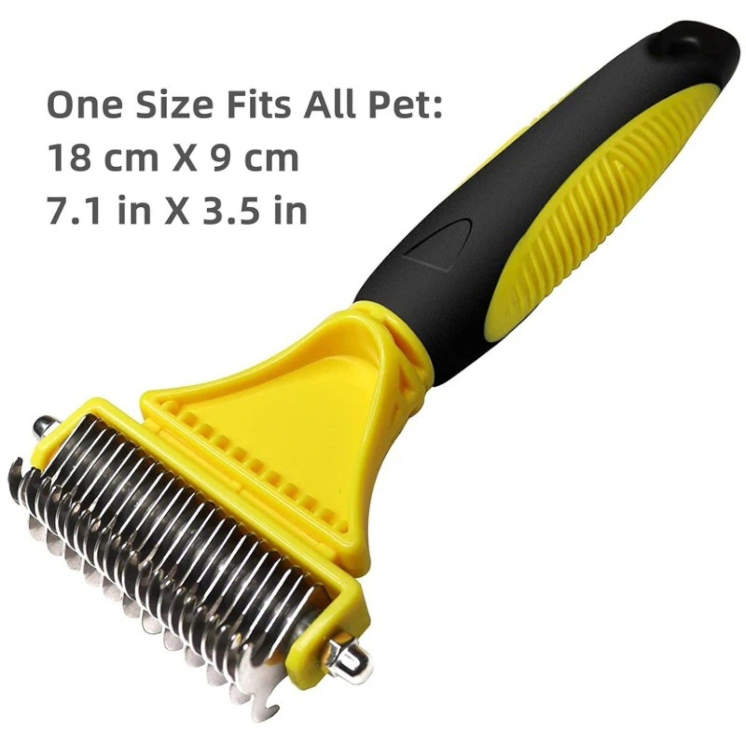 Steel Double-sided Shedding Rake Comb Indoor Use | Durable Build