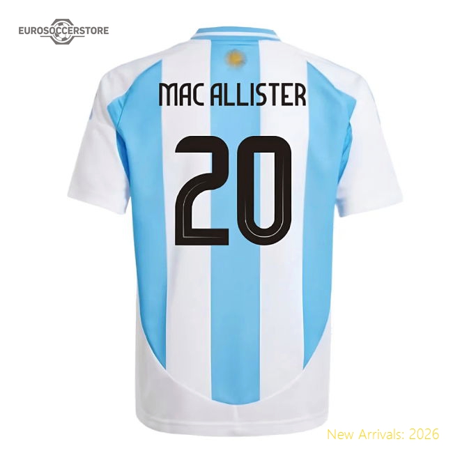 2024-2025 Argentina Home Shirt (Kids) (MAC ALLISTER 20)