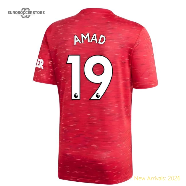 Authentic 2020-2021 Man Utd Adidas Home Football Shirt (amad 19)