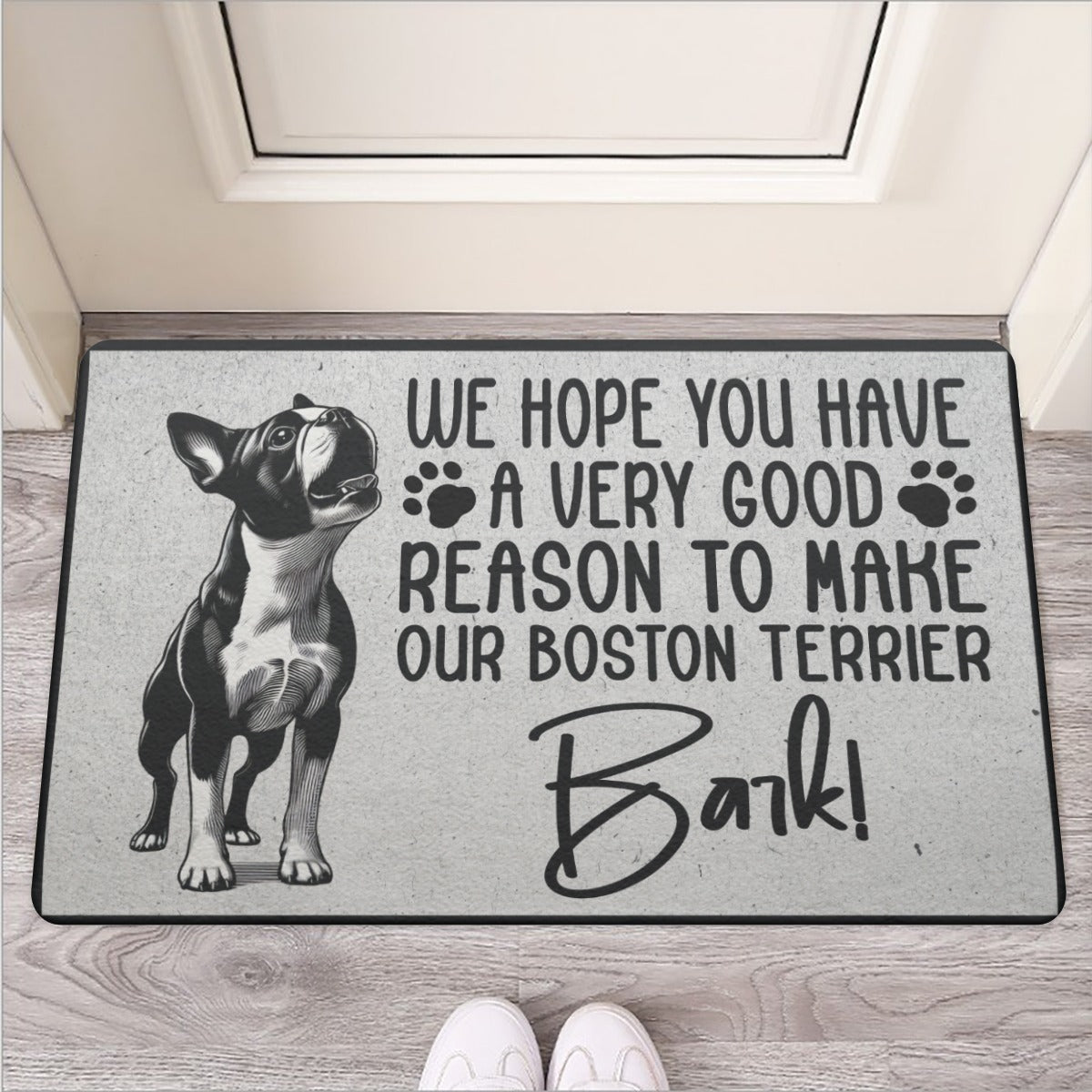 Premium Blu- Door Mat For Boston Terrier Lovers for Fashion Lovers
