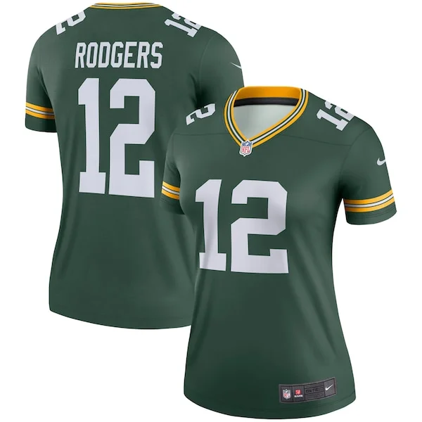 Performance Green Bay Packers  Jersey - Premium Green NFL Fan Jerse...