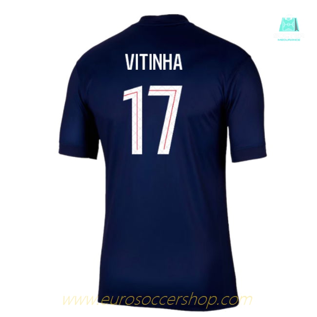 2025-2026 PSG Paris Saint Germain Home Shirt (Vitinha 17)