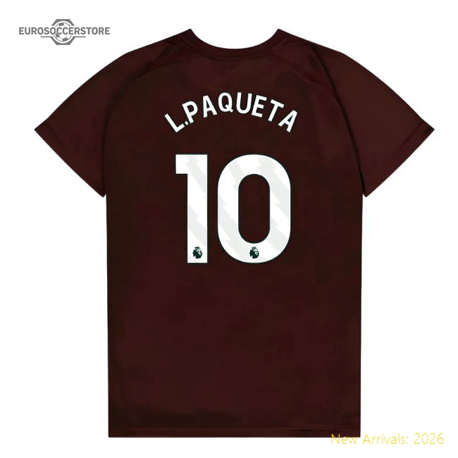 2025-2026 Epl West Ham United Shirt Champion-quality Jersey L.paqueta