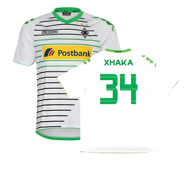 Faithful Gladbach Home Shirt Excellent Xxl Xhaka #34 Pro Series Fr...