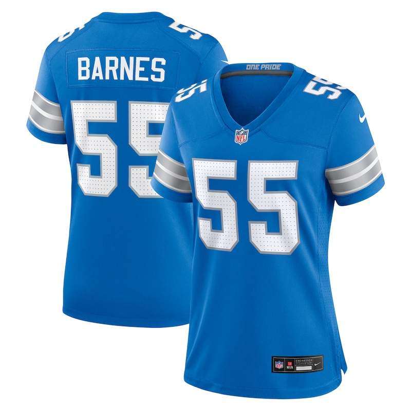 None Derrick Barnes Detroit Lions Bold Game Jersey for NFL Fans