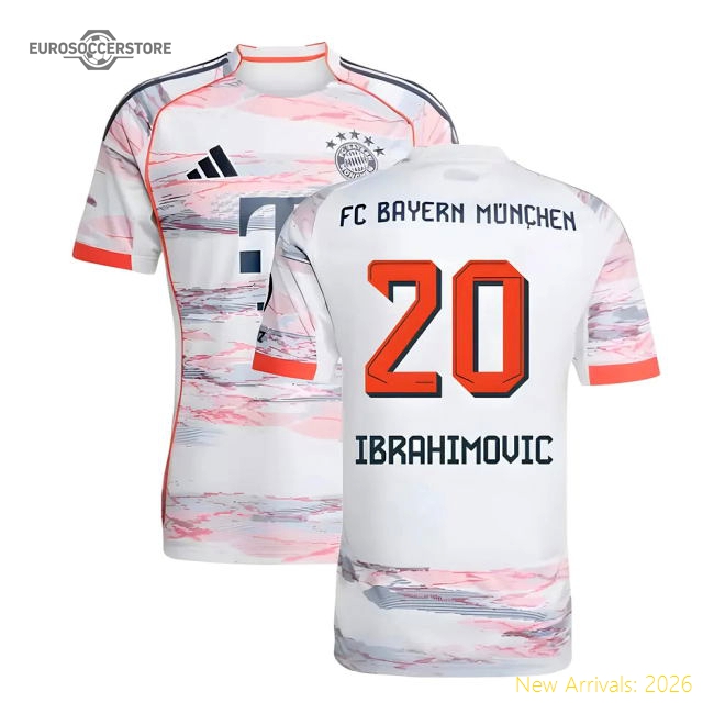 Match-Day 2025-2026 Bayern Munich Away Shirt (Ibrahimovic 20)
