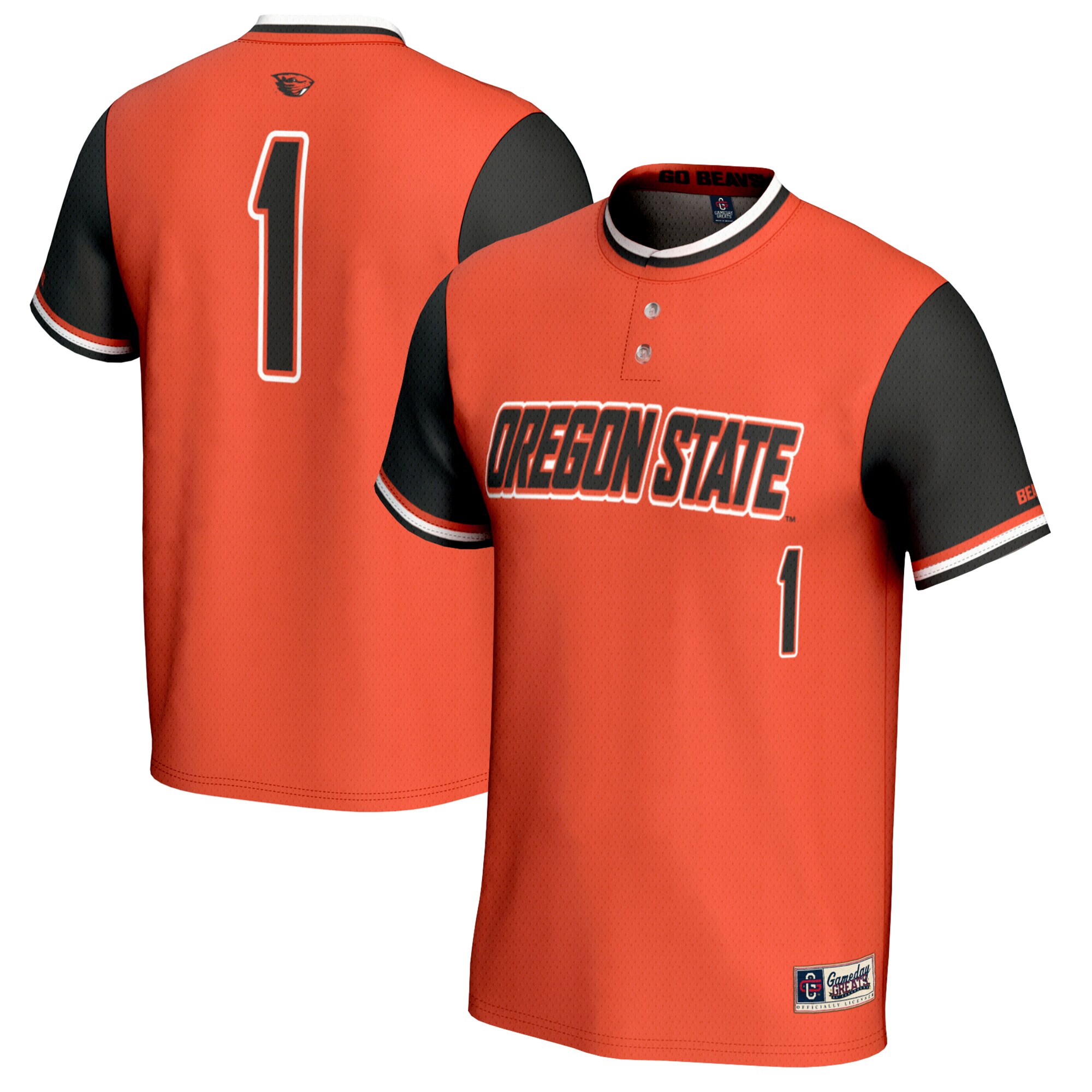 [DDG] Oregon State Beavers GameDay Greats Unisex Softball Fashion Jersey - Orange