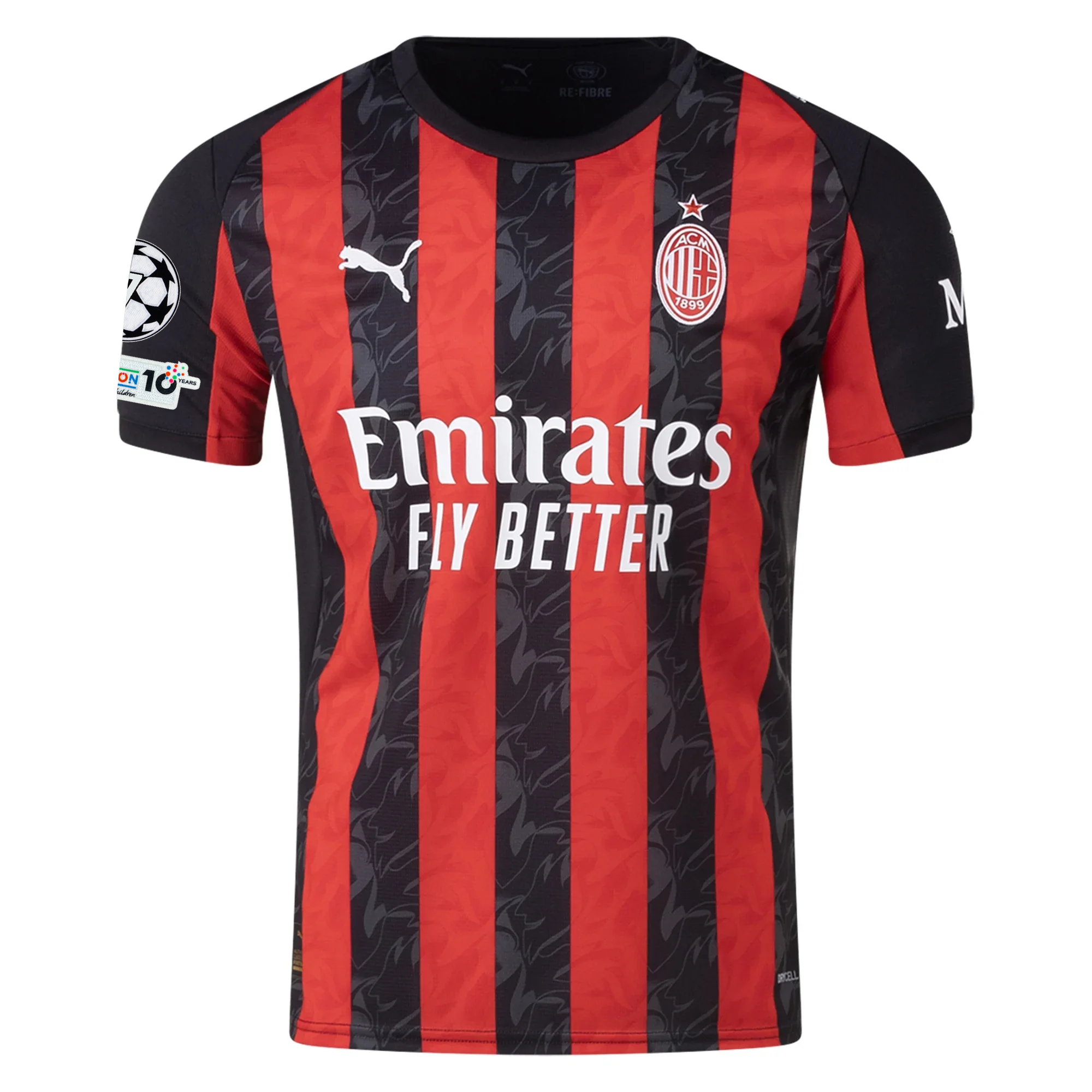 AC Milan Patches 2025-2026 UCL Home Jersey – Authentic Shirt