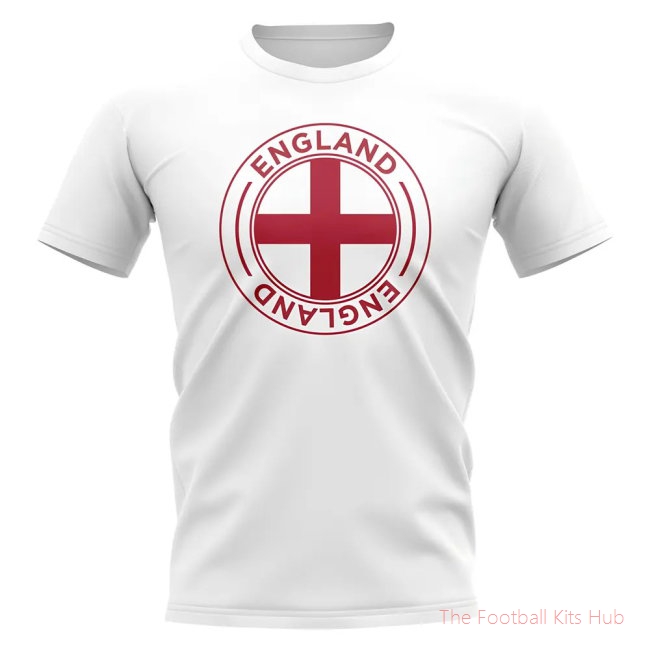 England Football Badge T-Shirt (White)