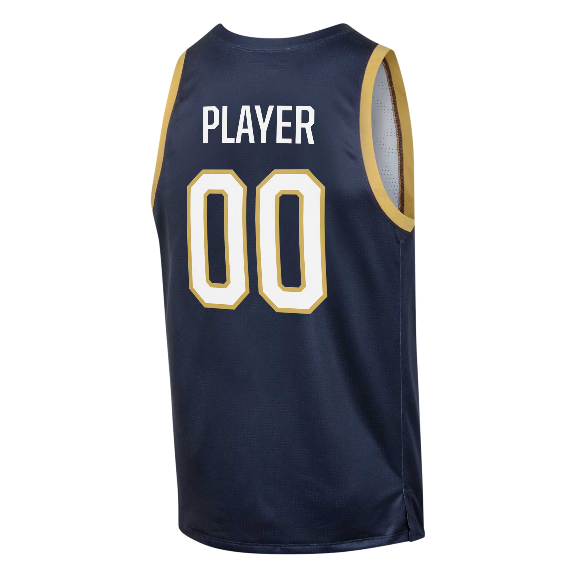 [NJP] Notre Dame Fighting Irish Pick-A-Player NIL Men's Basketball Jersey - Navy