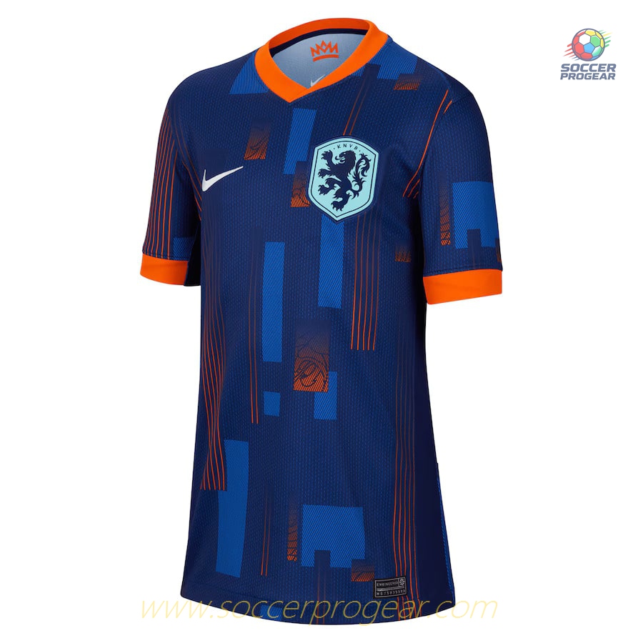 Netherlands Away Team Soccer Shirt 2024-25 Edition Kids