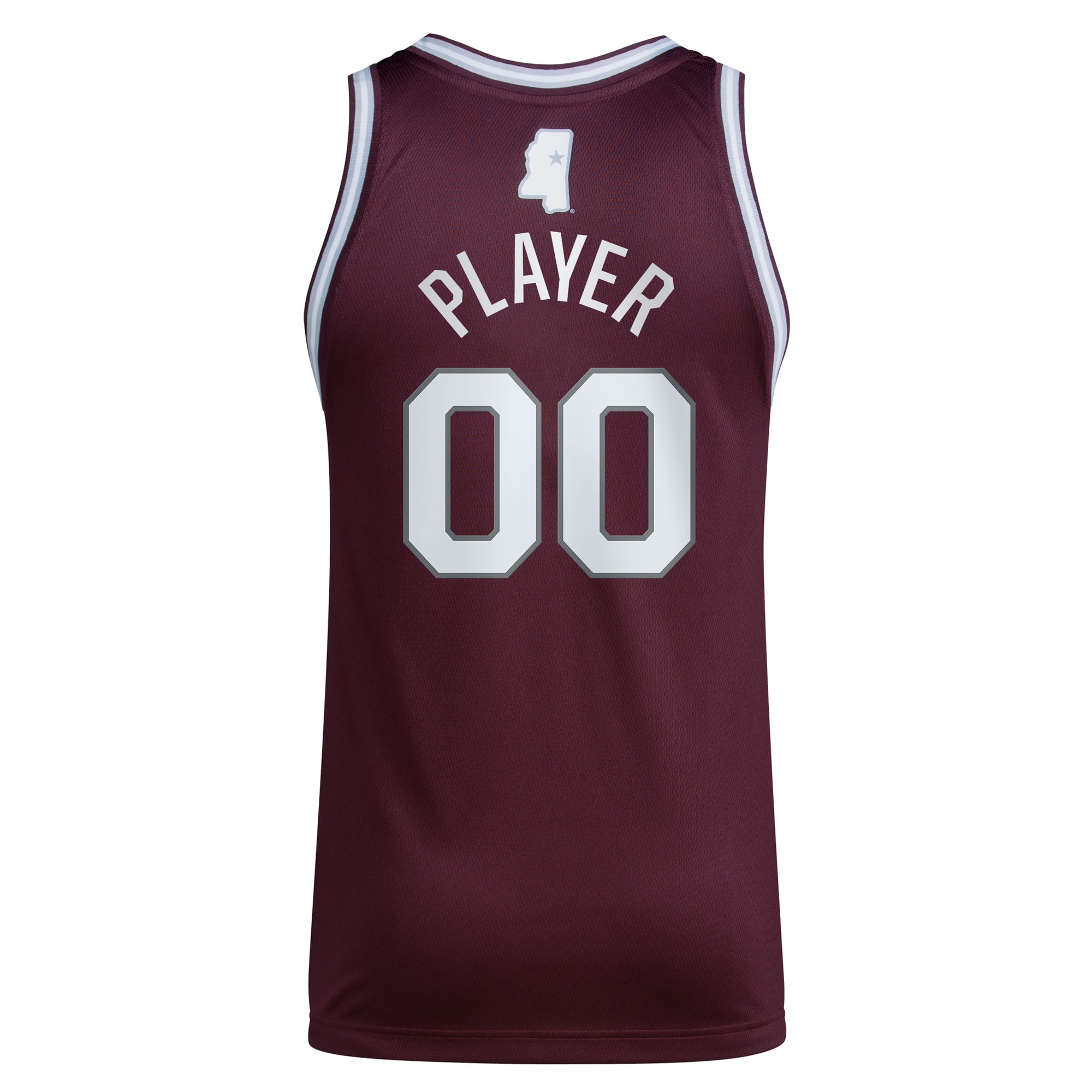 [NJP] Mississippi State Bulldogs Pick-A-Player NIL Men's Basketball Jersey - Maroon