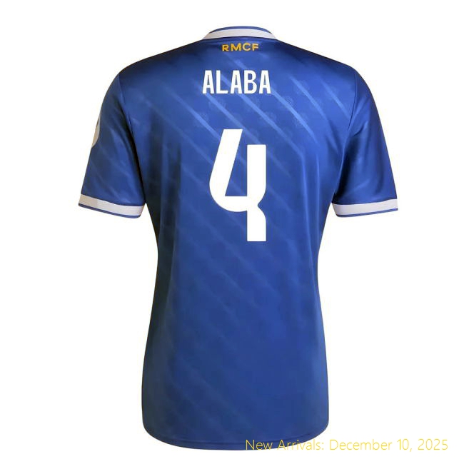2025-2026 Real Madrid Third Shirt - Elite Jersey (Alaba 4)
