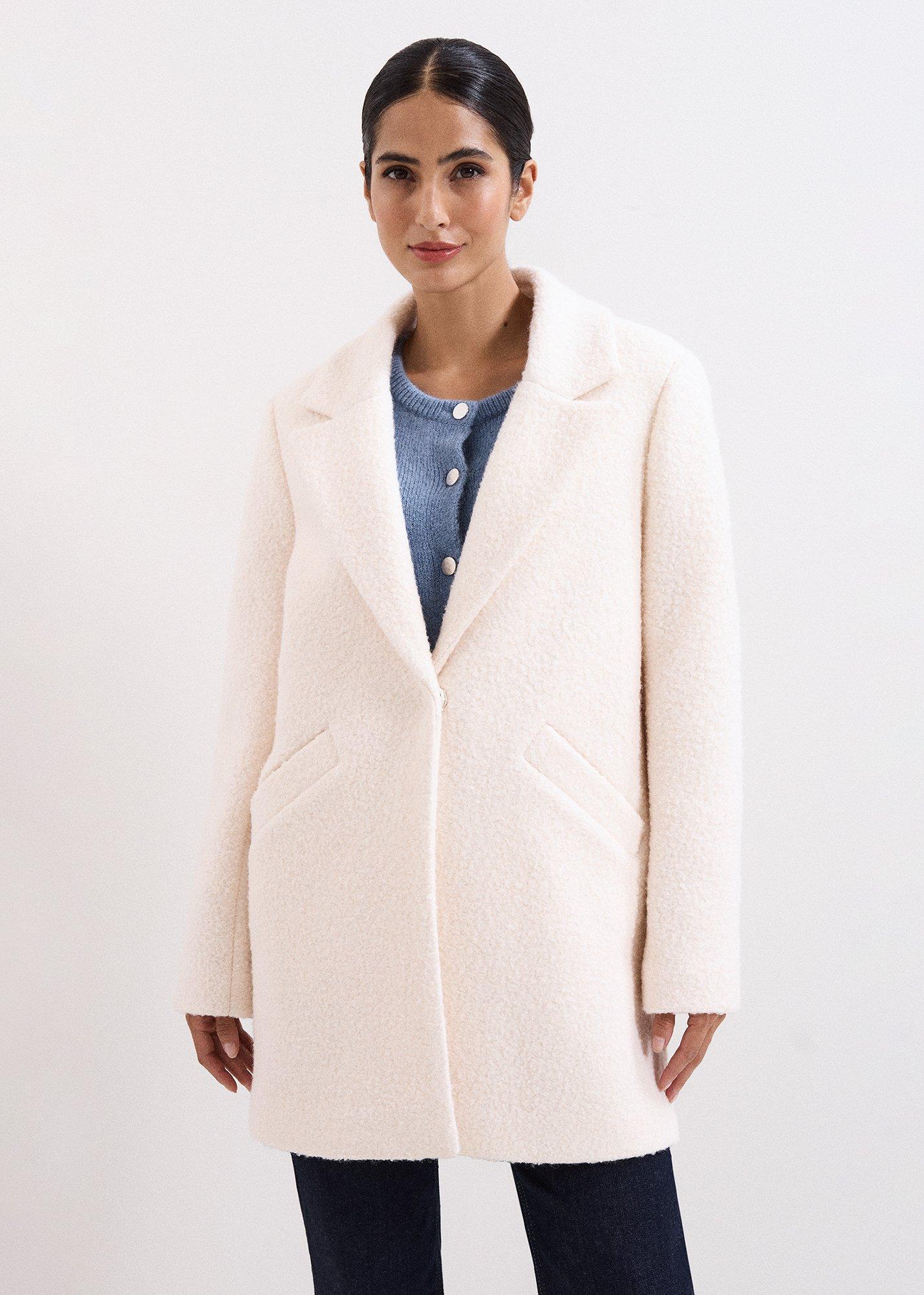 Malin Cream Wool Coat