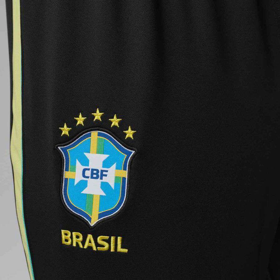 [LK] 2026 Brazil Jordan Trousers Dri FIT Strike World Cup Black/Yellow Training Kit X