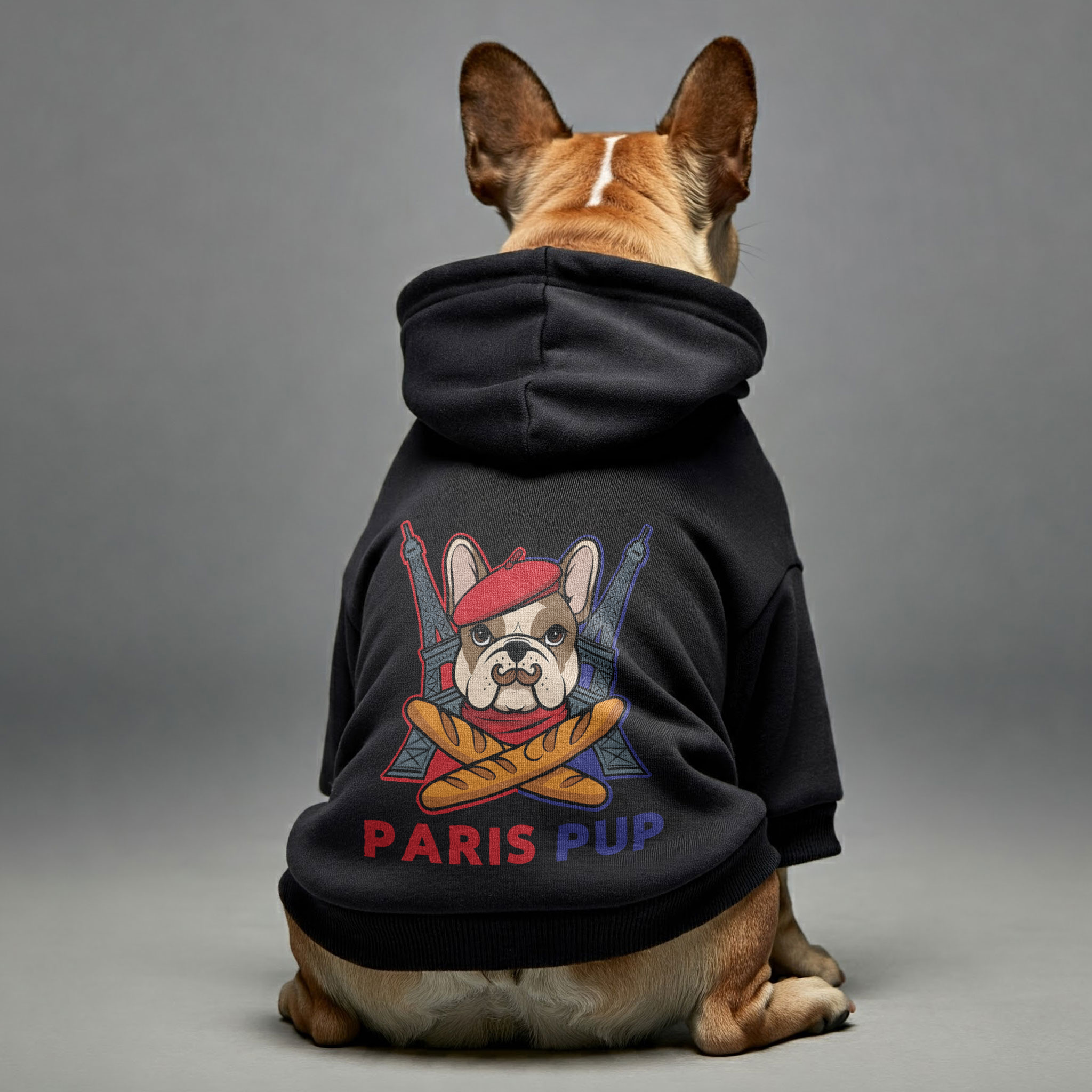 Paris Pup - Trendy Personalized French Bulldog Hoodies With Funny Quotes – Stylish, Cozy, And Premium 100% Cotton Indoor Comfort