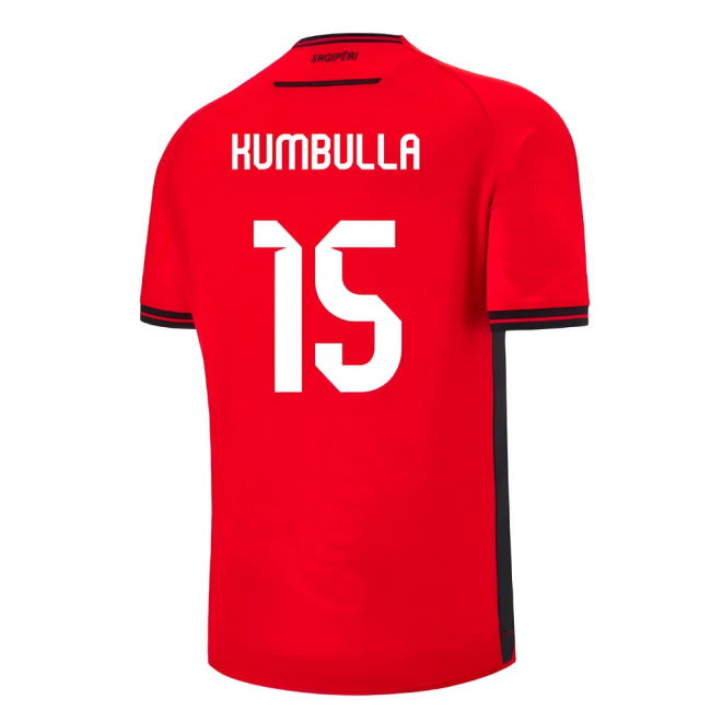 Kumbulla 15 Game Replica Albania Home Replica Jersey (Adults)