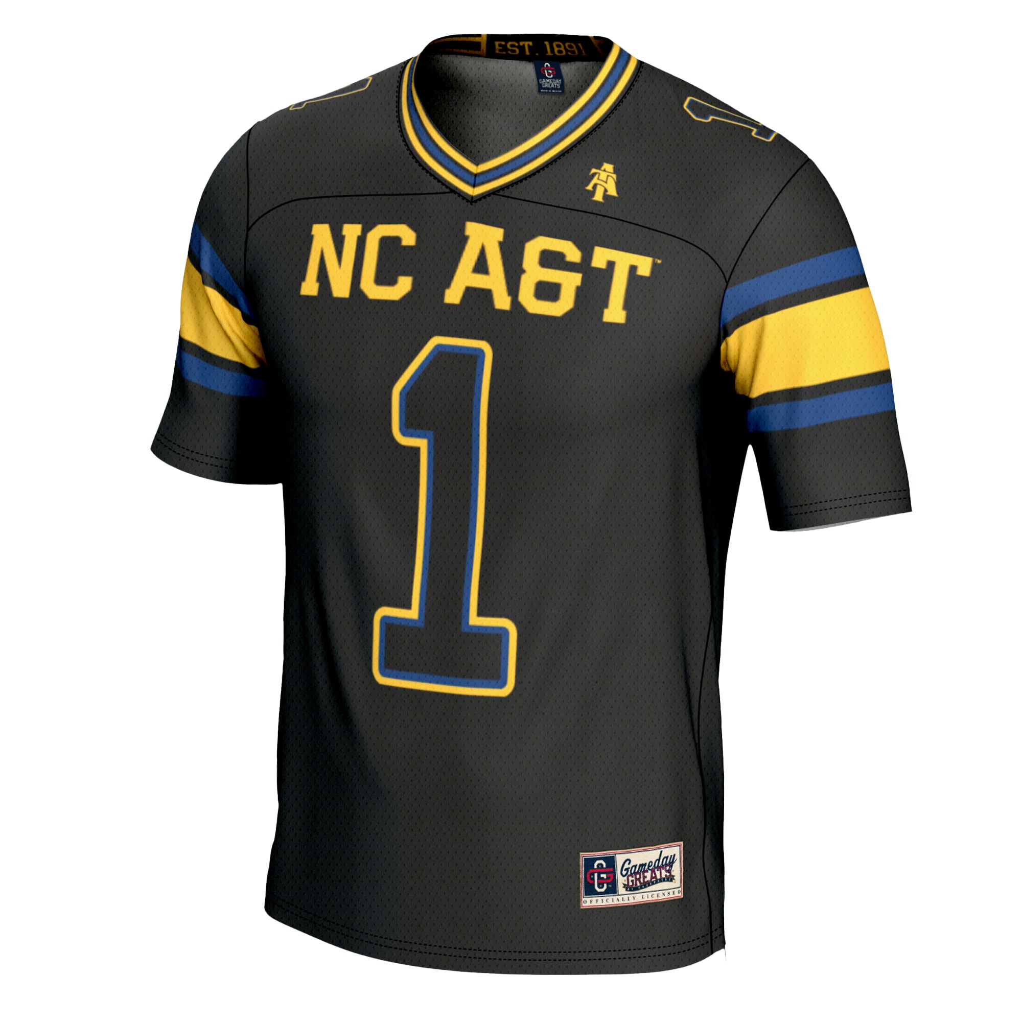 [DDG] North Carolina A&T Aggies GameDay Greats Youth Football Jersey - Black