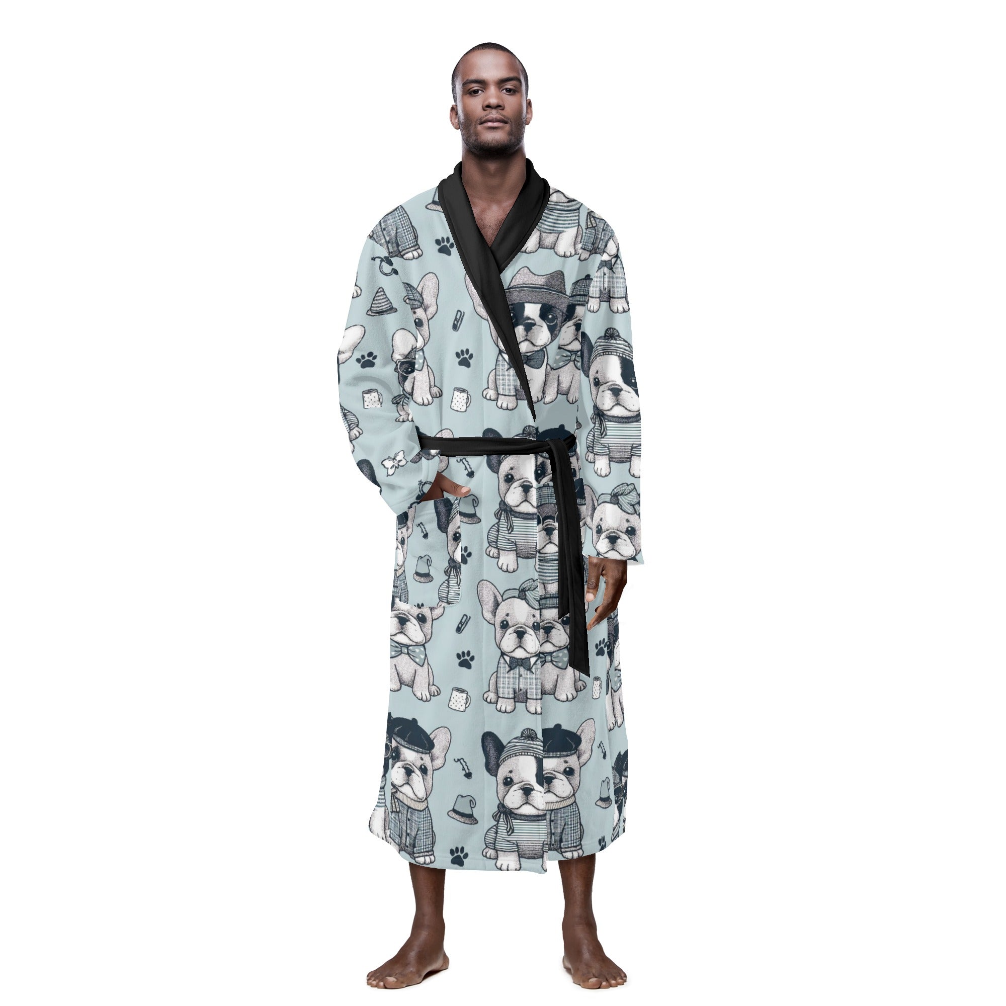 Pet-Lover High-Quality Tucker - Men Bathrobe for Everyday Wear