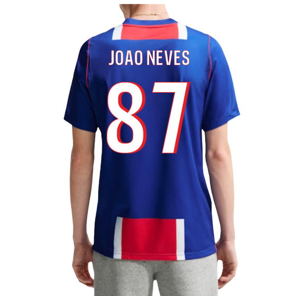 PSG Paris Saint Germain 2026-2027 Home Shirt (Joao Neves 87)
