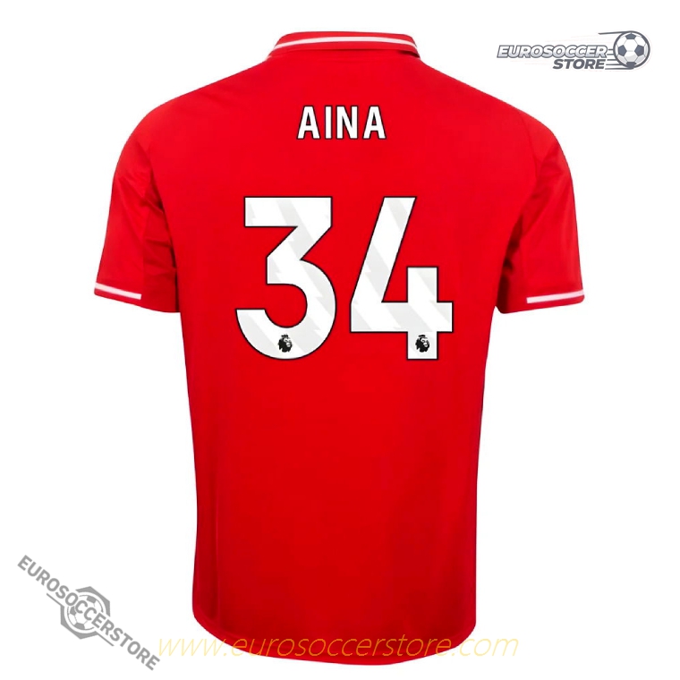 Nottingham Forest AINA 34 Home Jersey for the 25-26 Season