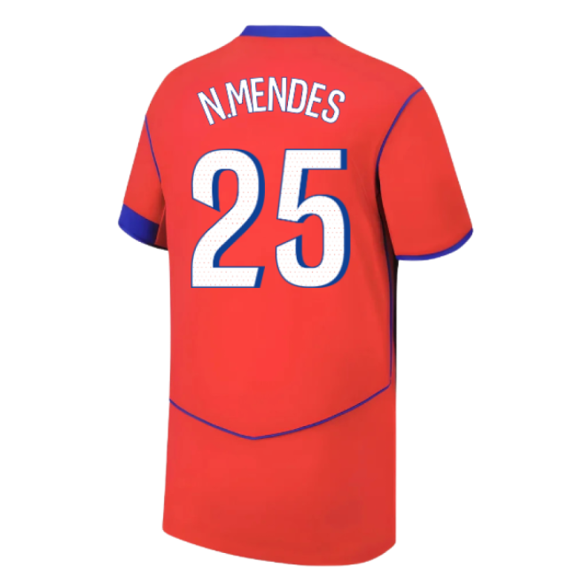 Official 2025-2026 Psg Third With Retro Design - Golden Boot Winner