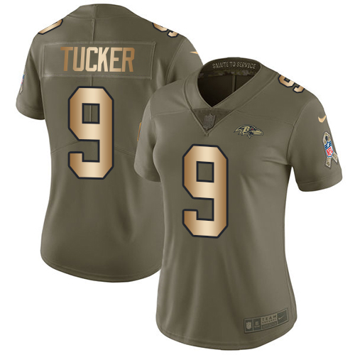 Premium NFL B R Ravens #9 Justin Tucker Team Color Limited Jersey