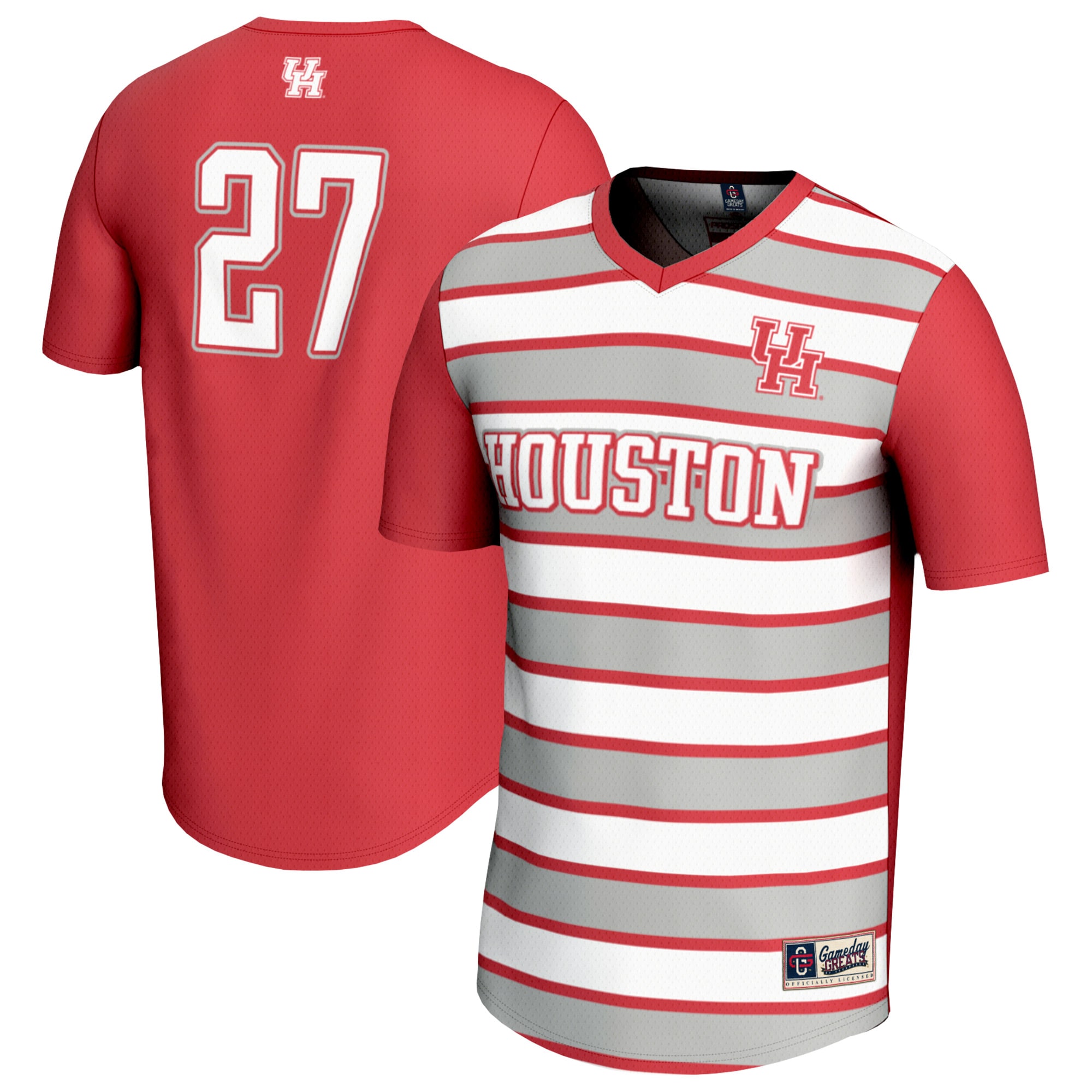 [SJH] Houston Cougars GameDay Greats Youth Lightweight Soccer Fashion Jersey - Red