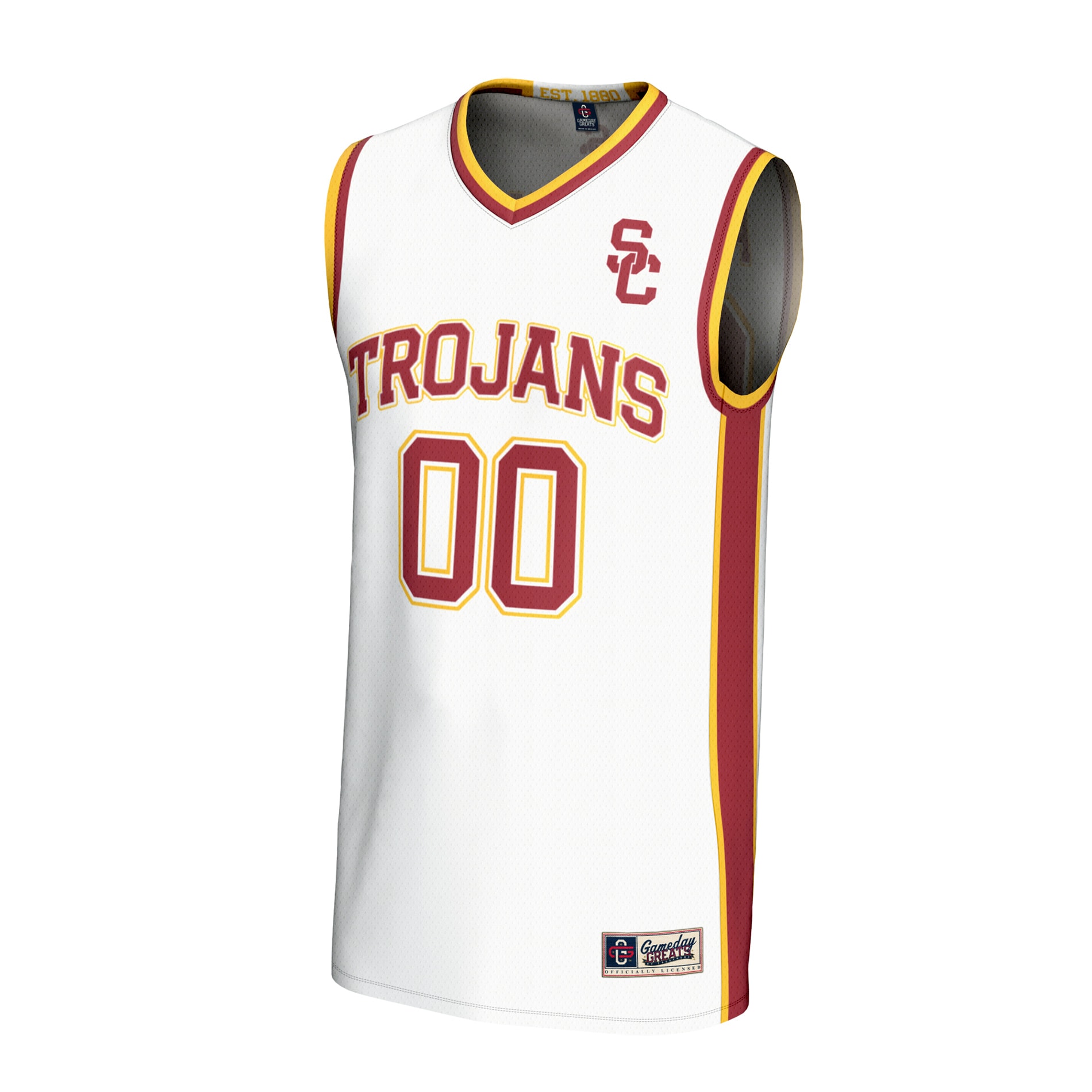[NJP] USC Trojans GameDay Greats Youth Lightweight Collegiate Women's Basketball NIL Pick-A-Player Fashion Jersey - White