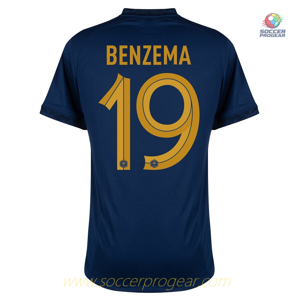 2022 WORLD CUP FRENCH TEAM CHILDREN'S JERSEY BENZEMA HOME
