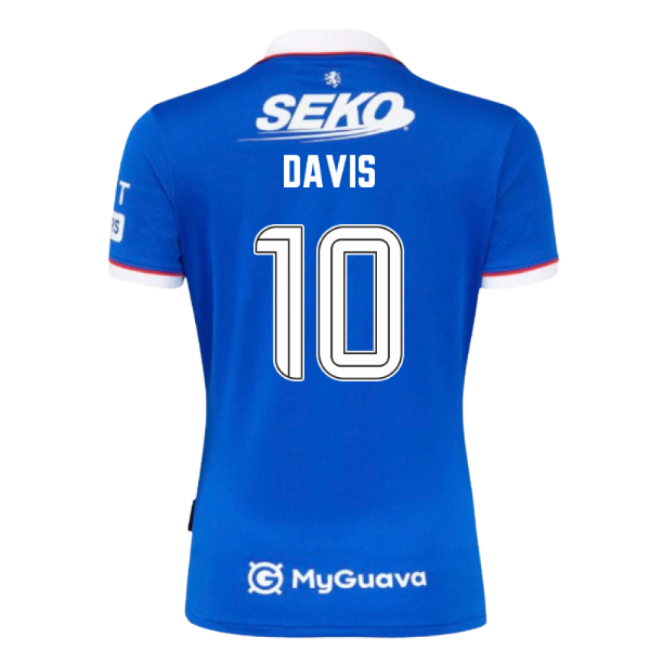 Official 2025-2026 Rangers Home Home Davis 10 With Limited Edition
