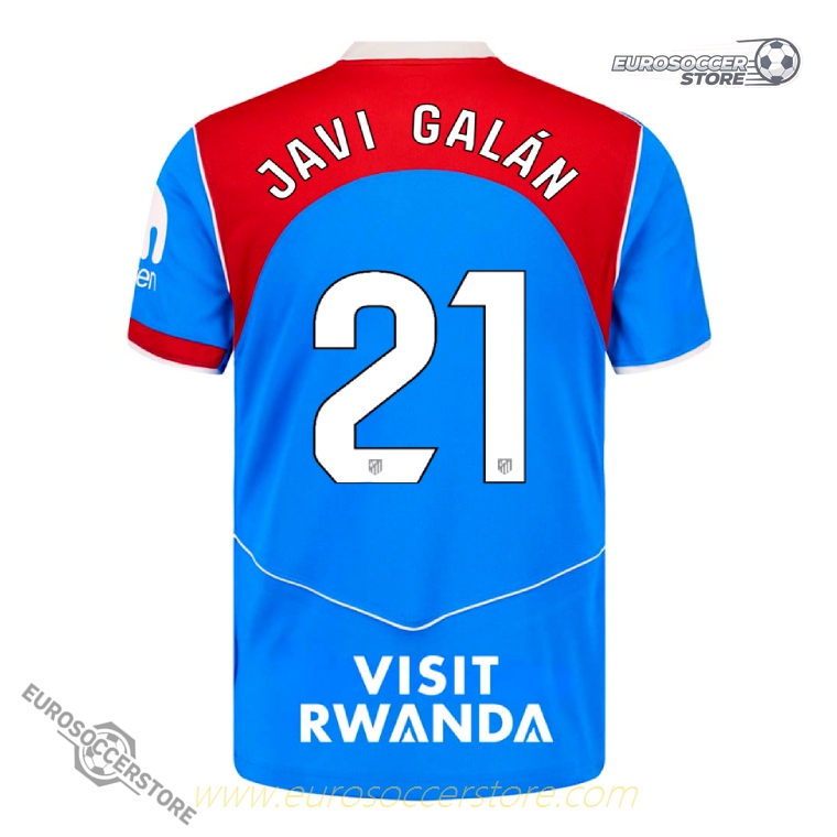 Atletico Madrid 2025-26 Third Jersey with JAVI GALÁN 21