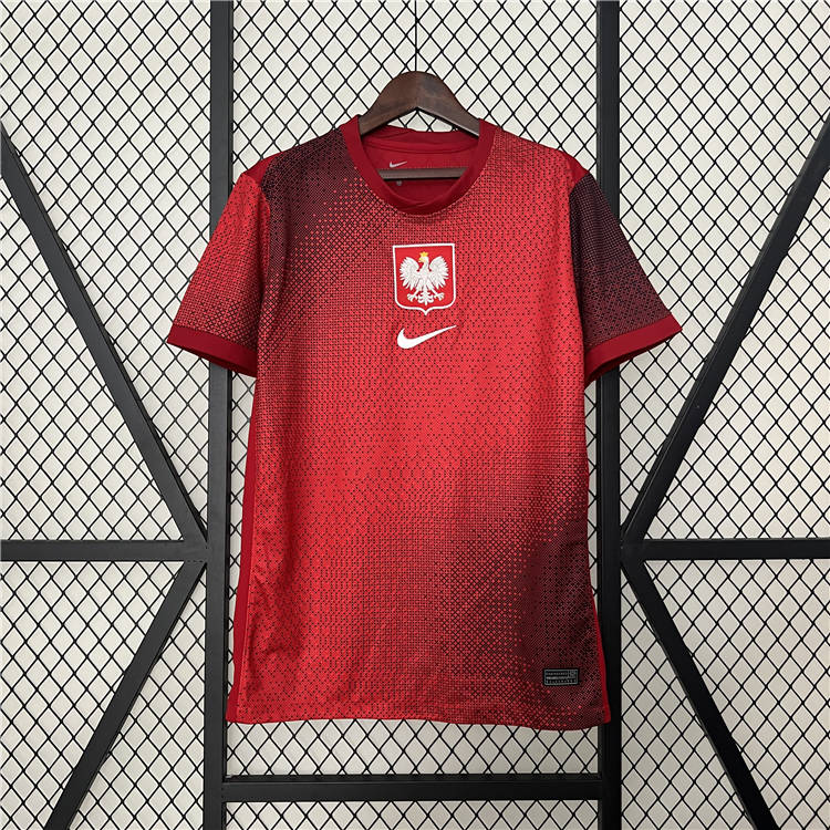 High Performance Poland UEFA Euro 2024 Away Soccer Jersey Football