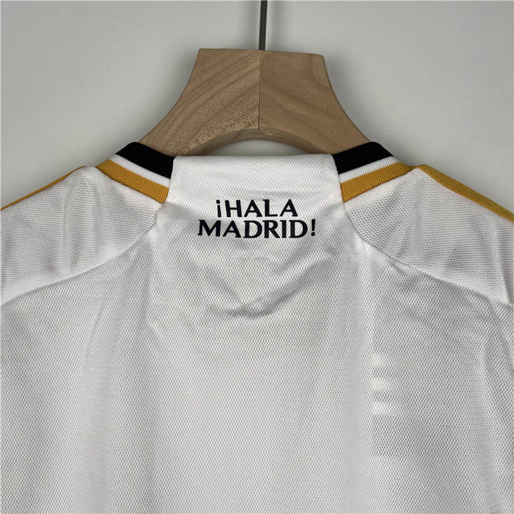KidsYouth Real Madrid 2324 Home White Soccer Football KitShirtShort -