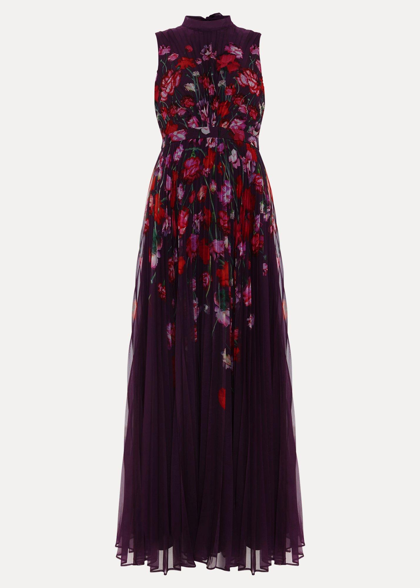Petite Dahlia Floral Maxi Dress