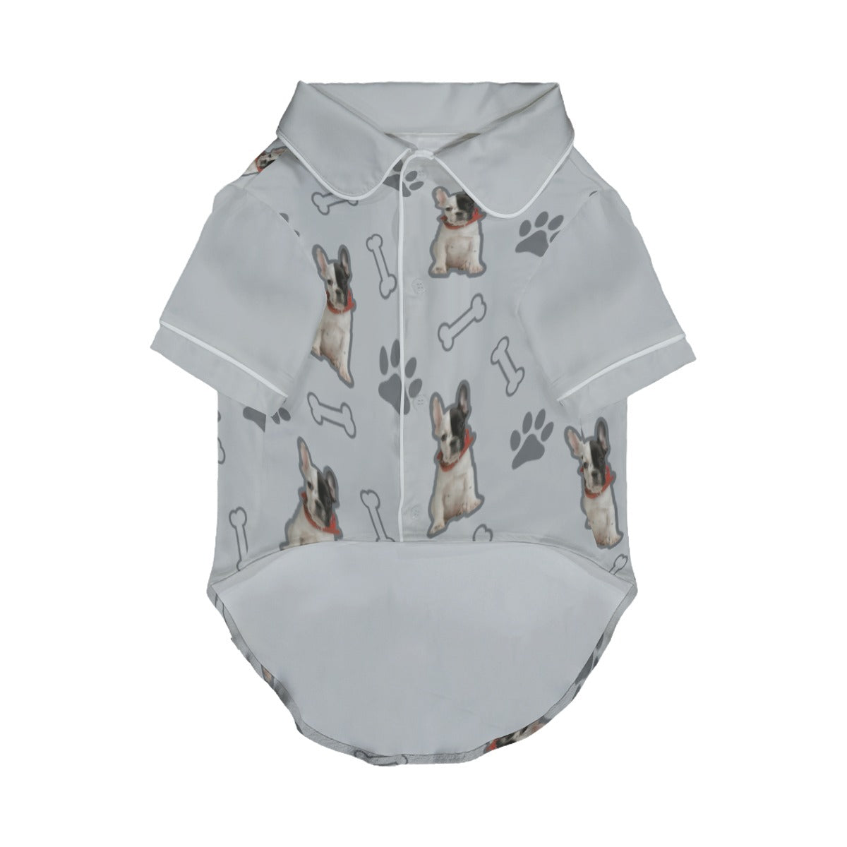 Bulldog French Bulldog Pajamas With Your Frenchie's Image Dog Supplies