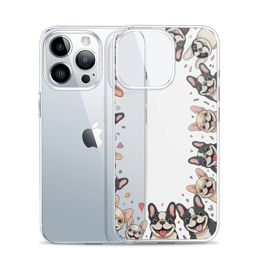 French Bulldog Gracie Clear Silicone Phone Case For Iphone, Samsung &