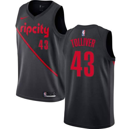 Nike Trail Blazers Black Trail Blazers #43 Jersey - Reasonably Priced